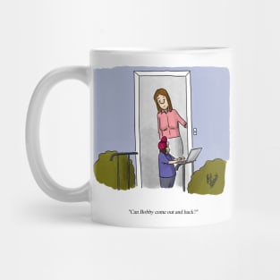 Classic Computer Hacker Cartoon Mug